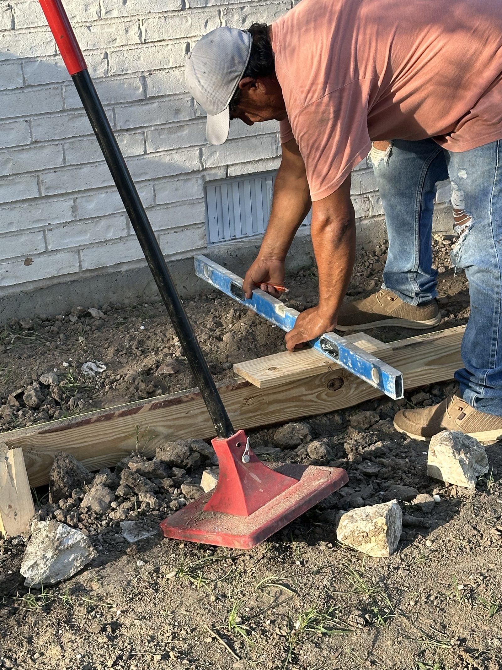 Coronado Exteriors crew preparing a job site