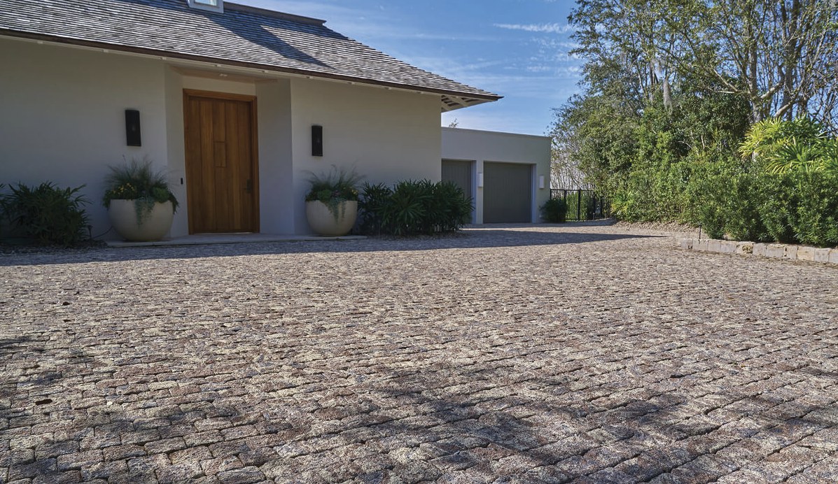 Tuscan paver driveway